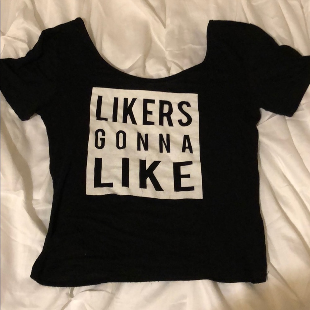 Black crop top
